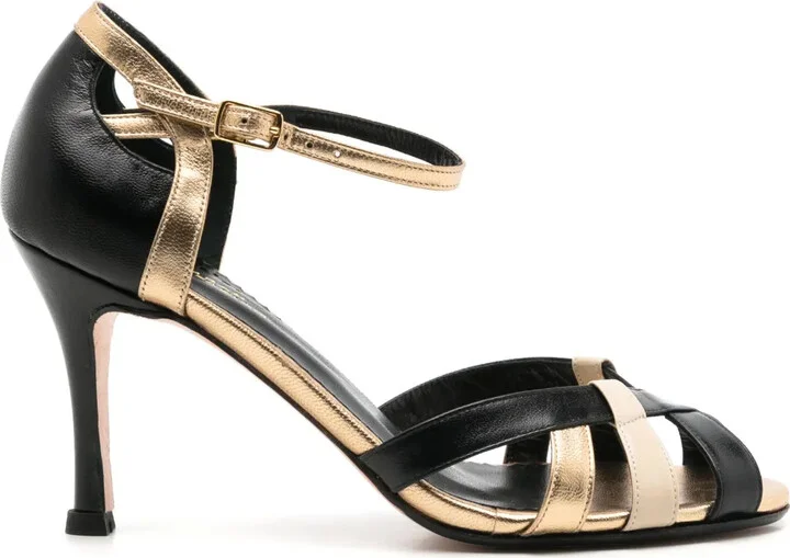 Olga 75mm metallic sandals