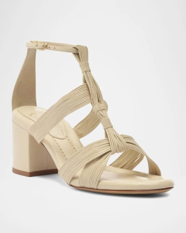 Olga Block 60 Leather Sandals - Image 3