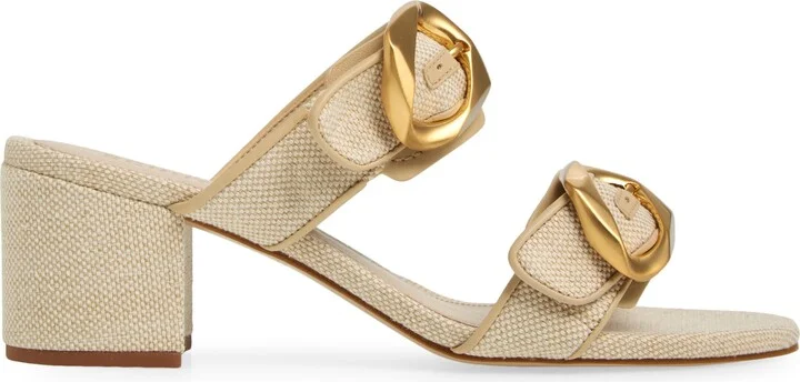 Olga Buckle Block Heel Sandal - Image 3