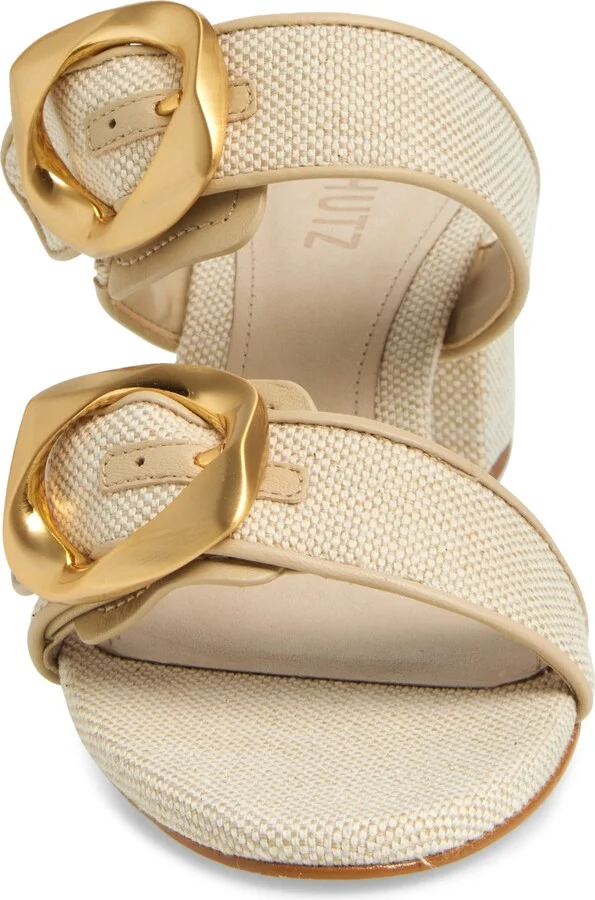 Olga Buckle Block Heel Sandal - Image 4