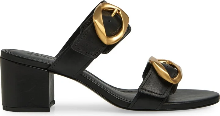 Olga Buckle Block Heel Sandal - Image 9
