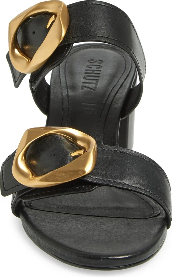 Olga Buckle Block Heel Sandal - Image 10
