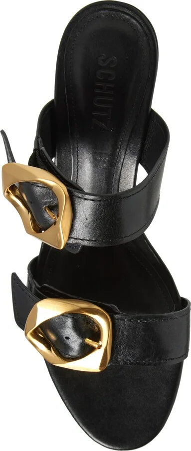 Olga Buckle Block Heel Sandal - Image 11