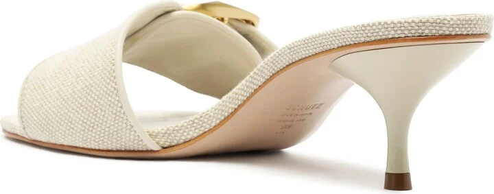 Olga Buckle Kitten Heel Sandal - Image 2