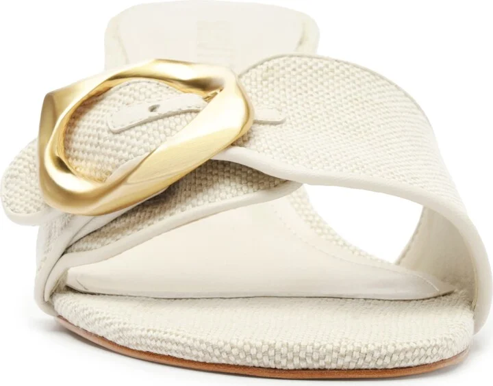 Olga Buckle Kitten Heel Sandal - Image 4