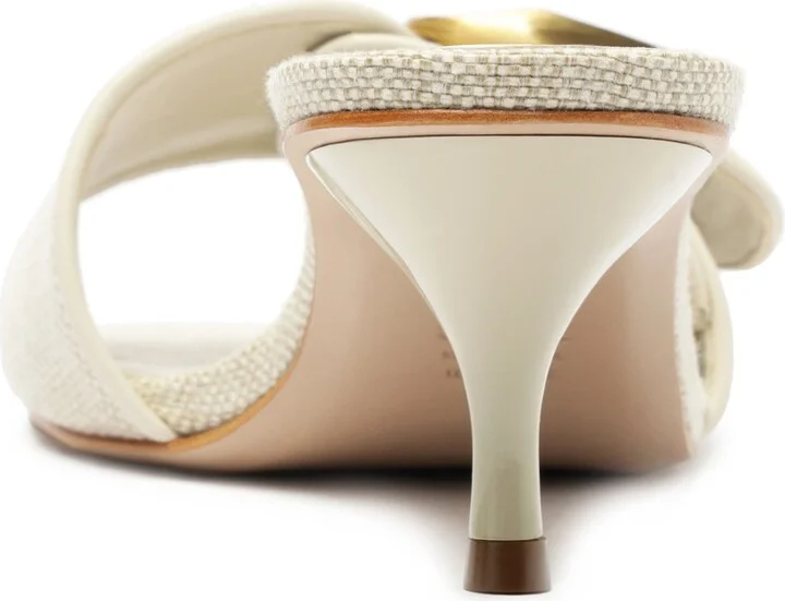 Olga Buckle Kitten Heel Sandal - Image 7