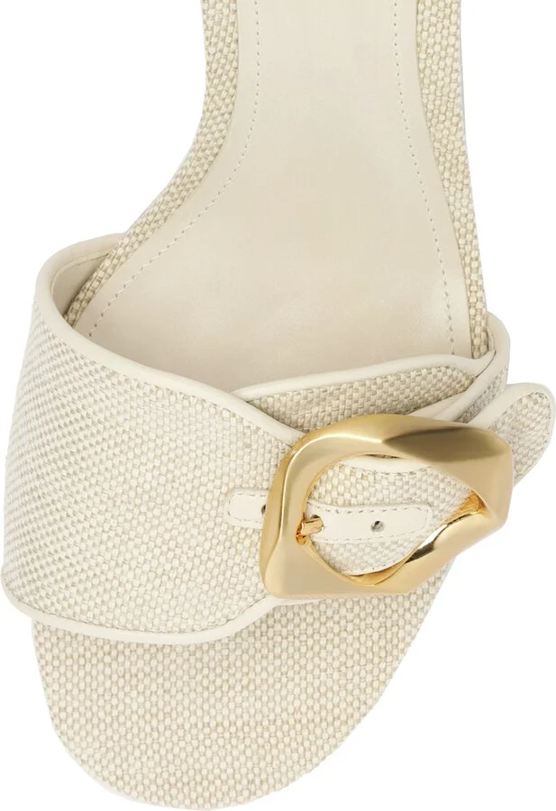 Olga Buckle Kitten Heel Sandal - Image 8