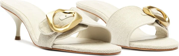 Olga Buckle Kitten Heel Sandal - Image 11