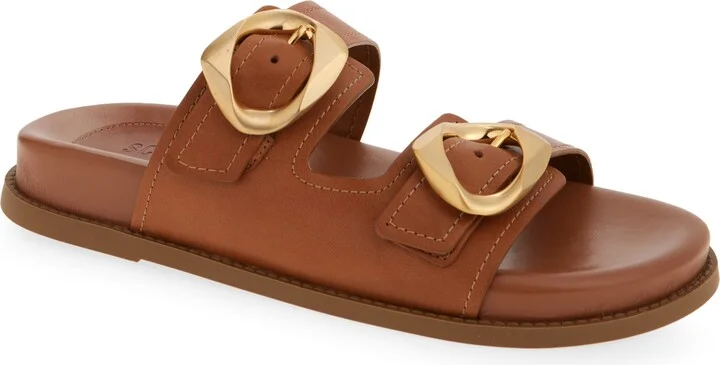 Olga Buckle Sporty Slide Sandal