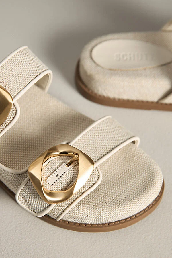 Olga Sporty Buckle Slide Sandals - Image 3