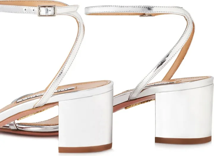 Olie 50mm metallic leather sandals - Image 3