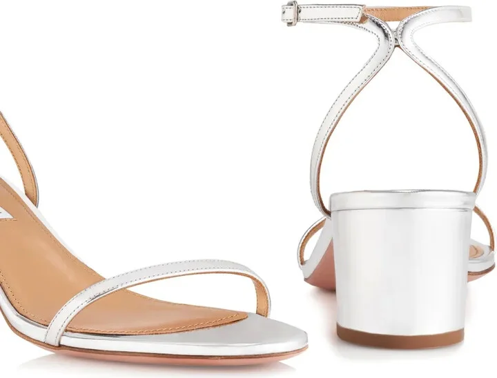 Olie 50mm metallic leather sandals - Image 4