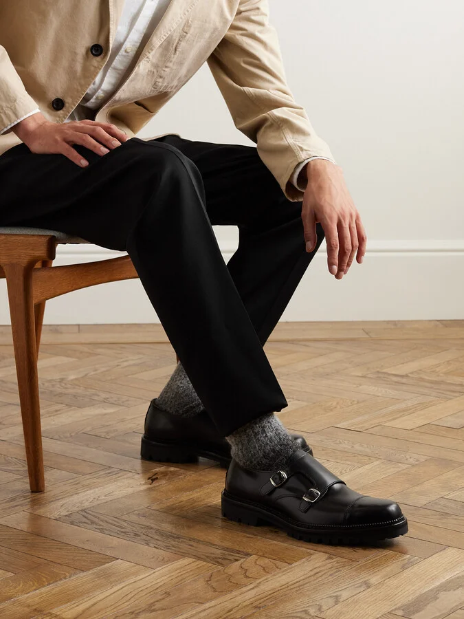 Olie Leather Monk-Strap Shoes - Image 2