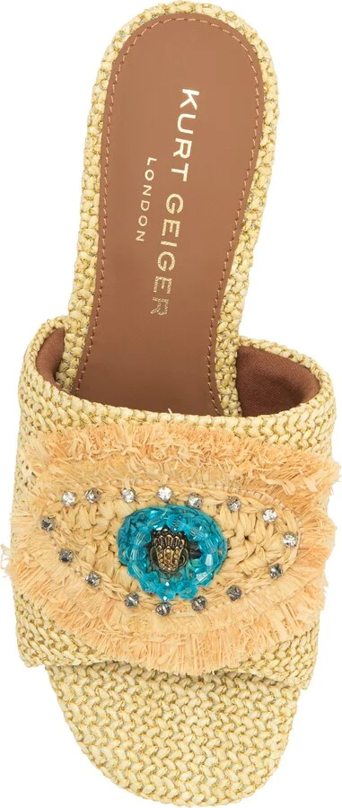 Olive Block Heel Slide Sandal - Image 5