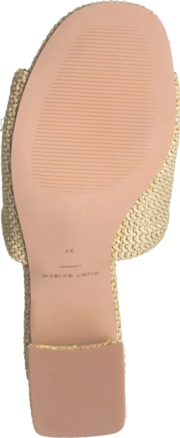 Olive Block Heel Slide Sandal - Image 6