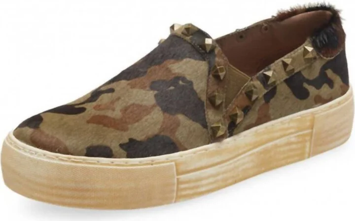 Oliver Sneaker In Multi Calf Hair