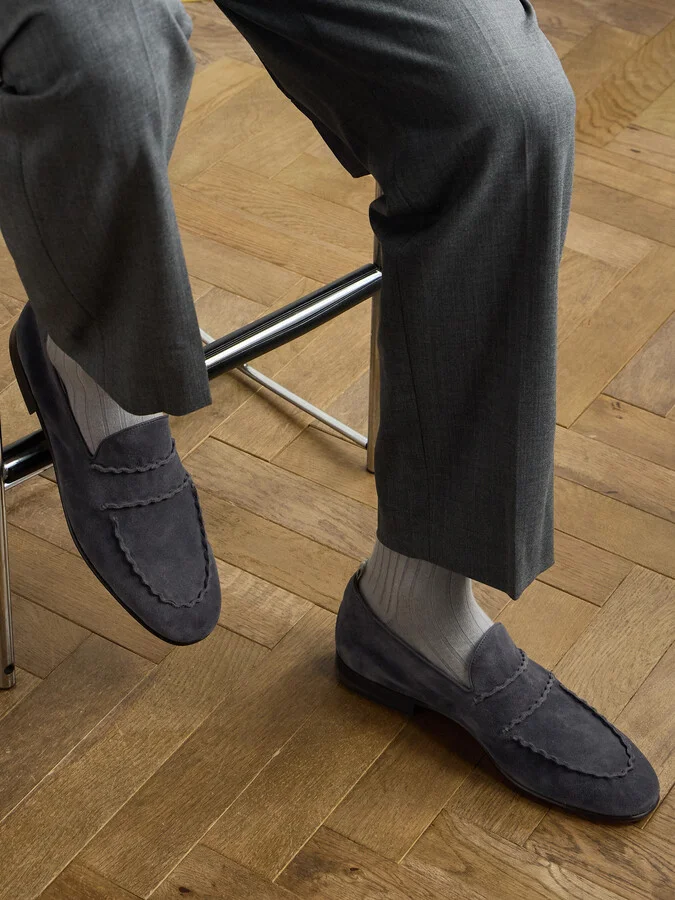 Oliver Suede Penny Loafers - Image 2