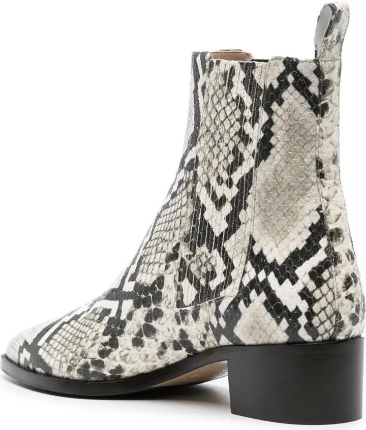 Olivia 40mm snakeskin-effect boots - Image 3