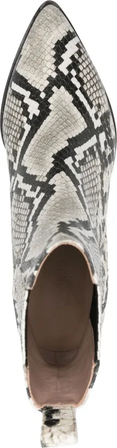 Olivia 40mm snakeskin-effect boots - Image 4