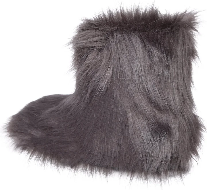 Olivia Grey Ankle Boots - Image 3