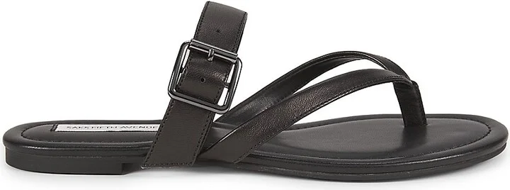 Olivia Leather Flat Sandals