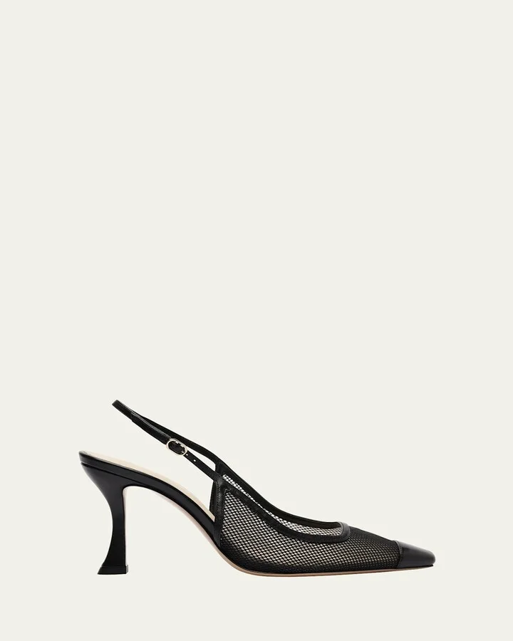 Olivia Mesh Slingback Pumps