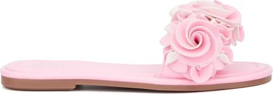 Olivia Miller Girl's Flower Child Slide Slippers - , LILAC - Image 4
