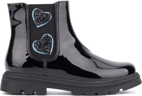 Olivia Miller Girl's Only Love Ankle Boots - , BLACK - Image 2