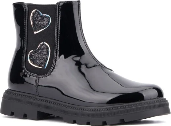 Olivia Miller Girl's Only Love Ankle Boots - , BLACK