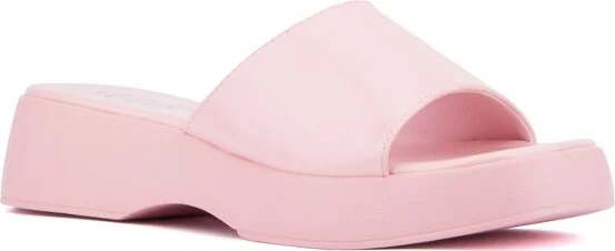 Olivia Miller Women's Ambition Platform Sandal - PINK,