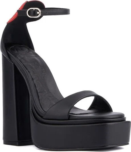 Olivia Miller Women's Amour Platform Heel - WHITE,