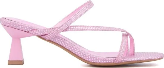 Olivia Miller Women's Angelic Heel Sandal - PINK, - Image 4