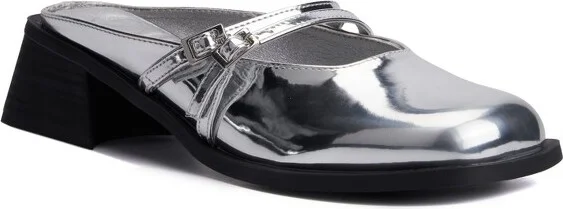 Olivia Miller Women's Aquarius Mule Sandals - , SILVER
