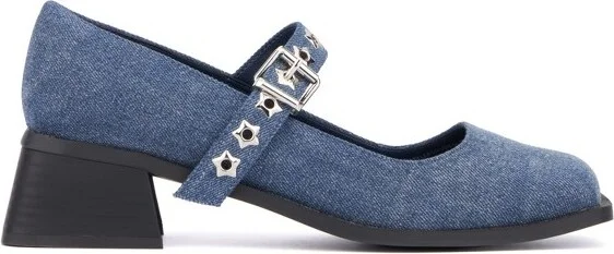 Olivia Miller Women's Asteroid Block Heels - , BLACK - Image 3