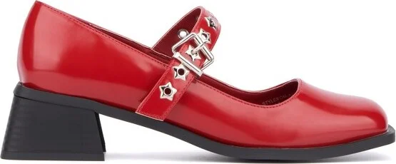Olivia Miller Women's Asteroid Block Heels - , BLACK - Image 4