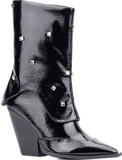 Olivia Miller Women's Bling Western Boot - , BLACK