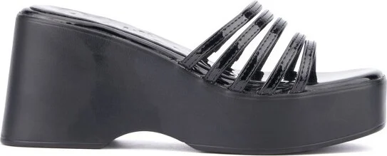 Olivia Miller Women's Dreamer Wedge Sandal - BLACK, - Image 2