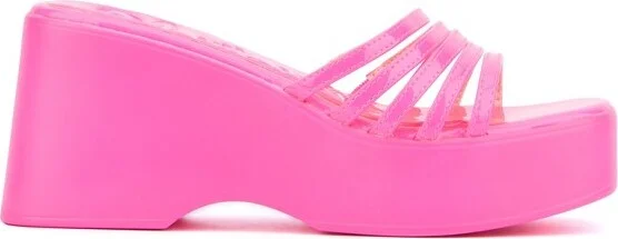 Olivia Miller Women's Dreamer Wedge Sandal - BLACK, - Image 3