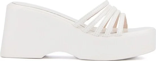 Olivia Miller Women's Dreamer Wedge Sandal - BLACK, - Image 4