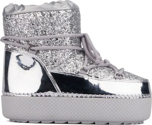 Olivia Miller Women's Eclipse Cozy Boots - S , SILVER GLITTER - Image 2