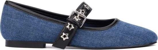 Olivia Miller Women's Element Maryjane Flats - , DENIM - Image 2