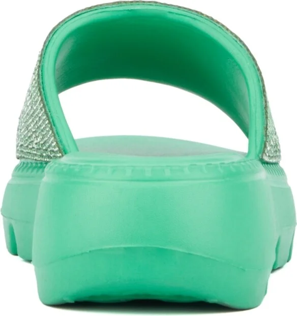 Olivia Miller Women's Glitter Gaze Slide Sandal - Image 2