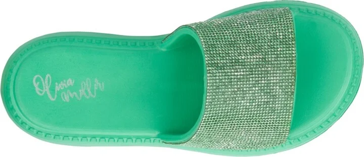 Olivia Miller Women's Glitter Gaze Slide Sandal - Image 3