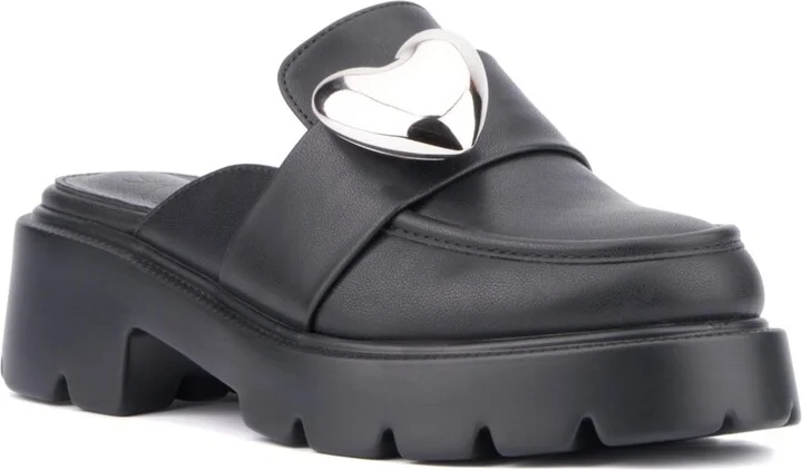 Olivia Miller Women's Heartless Platform Mule