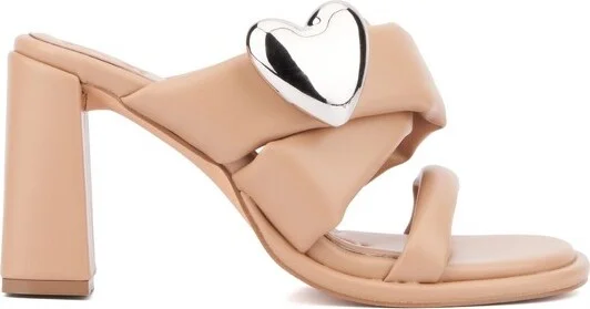 Olivia Miller Women's Lovey Dovey Heel Sandal - BLACK, - Image 4