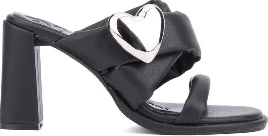 Olivia Miller Women's Lovey Dovey Heel Sandal - BLACK, - Image 5