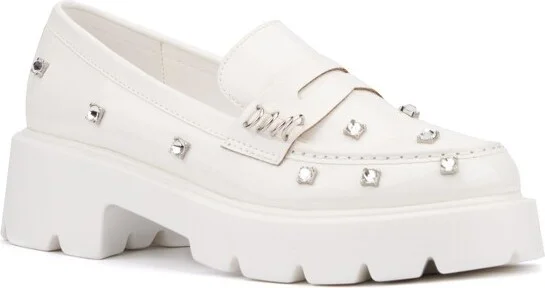 Olivia Miller Women's Luscious Loafer - WHITE,