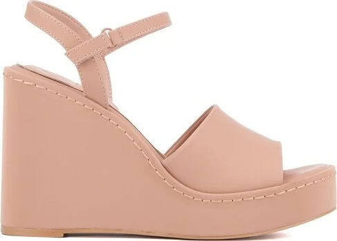 Olivia Miller Women's Magnetic Wedge Sandal - TAN, - Image 2