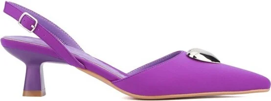 Olivia Miller Women's Mystic Kitten Heels - , PURPLE - Image 2