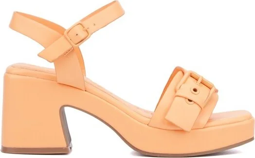 Olivia Miller Women's Slay Platform Heel - SORBET ORANGE, - Image 4